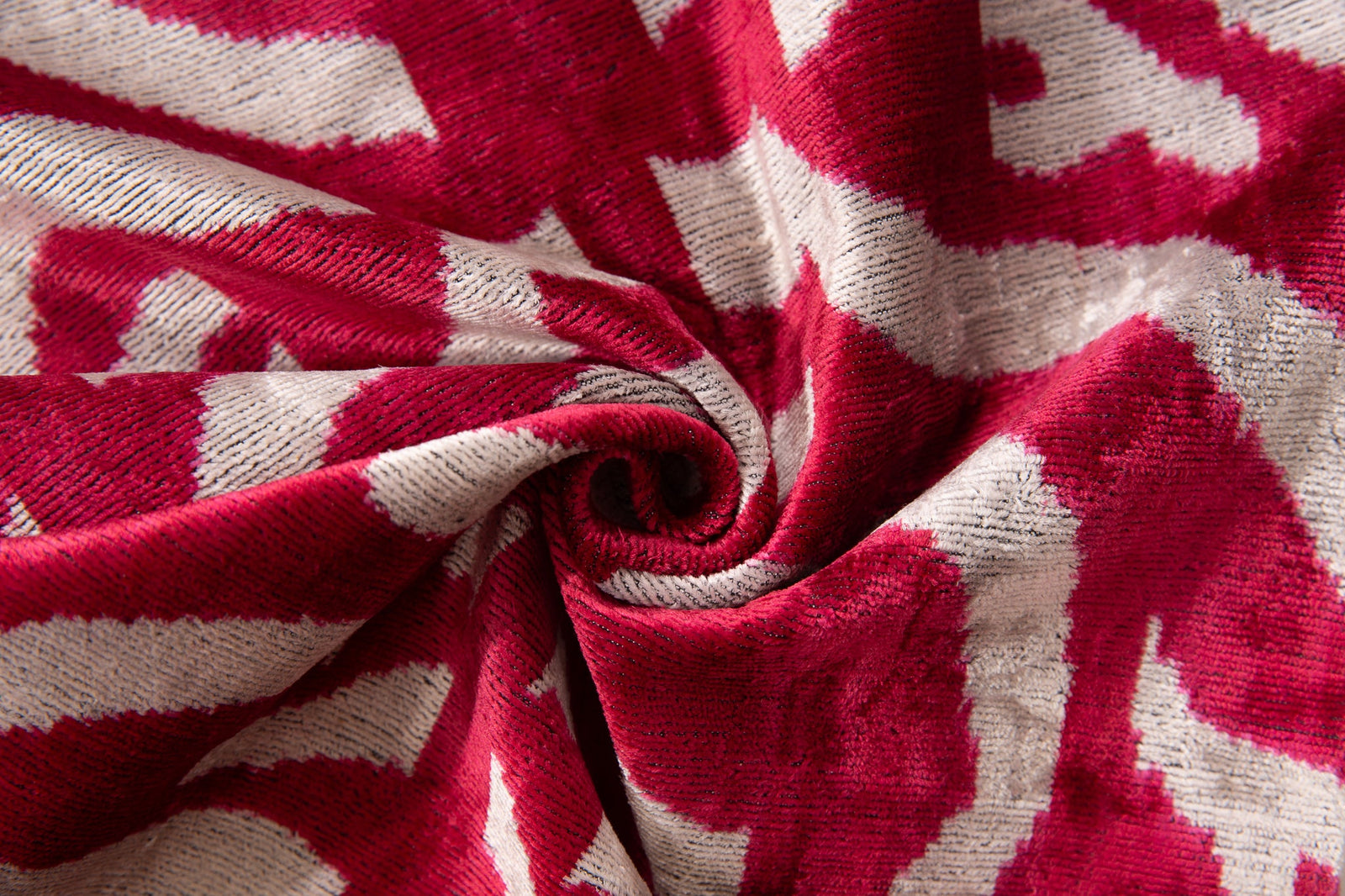 Luxury Handmade Silk Velvet Throw Pillow - Pink and White Zebra Design, 16x24, Super Soft
