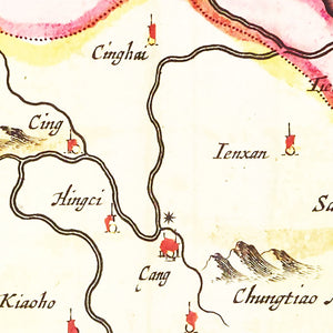 Vintage Map of Peking, China 1665