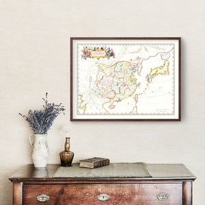 Vintage Map of China 1665