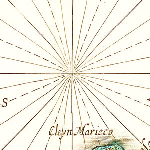 Vintage Map of the Spice Islands 1665