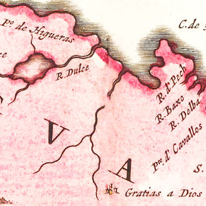 Vintage Map of Guatemala 1665