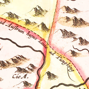 Vintage Map of Quangsi, China 1665