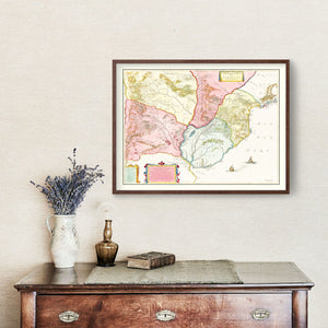 Vintage Map of Paraguay 1665