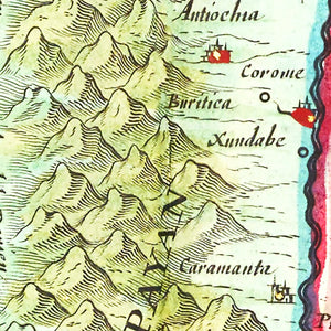 Vintage Map of Colombia 1665