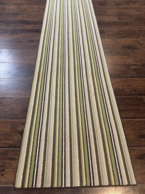 Stark Power Loomed Striped Runner Rug 2x10, Multicolor Vintage Stark Carpet