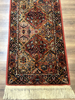 Karastan Rug 2x4 Multicolor Panel Kirman #717, Original 700 Series, Wool Pile Vintage Discontinued