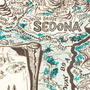 Vintage Sedona Map 1958