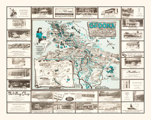 Vintage Sedona Map 1958