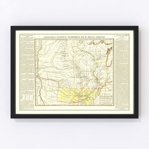 Vintage Map of Arkansas 1822