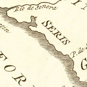 Vintage Map of California 1777
