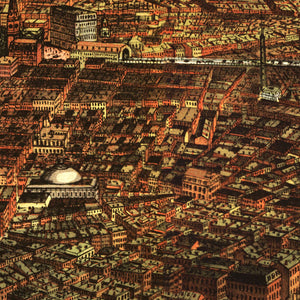 Vintage Map of New York City, New York 1870