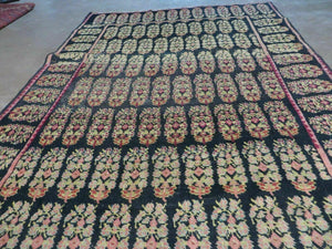 4' X 9' Antique Karabagh Caucasian Rug Handmade Wool Carpet Organic Dyes Nice