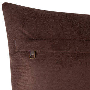 Multicolor Genuine Cowhide Leather Decorative Throw Pillow - Handmade Patchwork Hexagonal Design