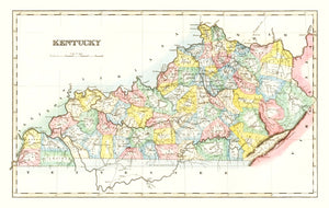 Vintage Map of Kentucky 1823