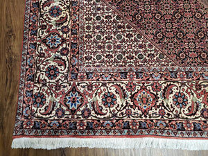 Stunning Persian Bijar Rug 8x11 - Herati Mahi Pattern