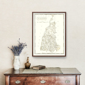 Vintage Map of New Hampshire 1804