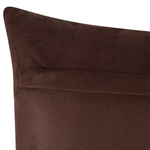 Multicolor Genuine Cowhide Leather Decorative Throw Pillow - Handmade Patchwork Hexagonal Design