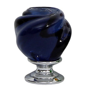 JEWERLY BOX: Authentic Deruta Keepsake Rectangular Box with Murano Knob - RICCO DERUTA design