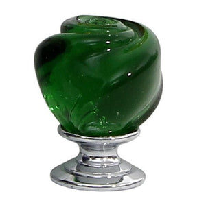 JEWERLY BOX: Authentic Deruta Keepsake Rectangular Box with Murano Knob - RICCO DERUTA design