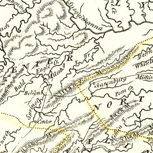 Vintage Map of Pennsylvania 1804