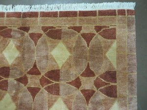 5' X 7' Modern Tibetan Nepal Art Deco Chinese Hand Knotted Wool Rug Decorative Contemporary Home Décor