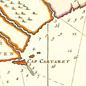 Vintage Map of South Carolina 1696