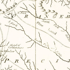 Vintage Map of South Carolina 1796