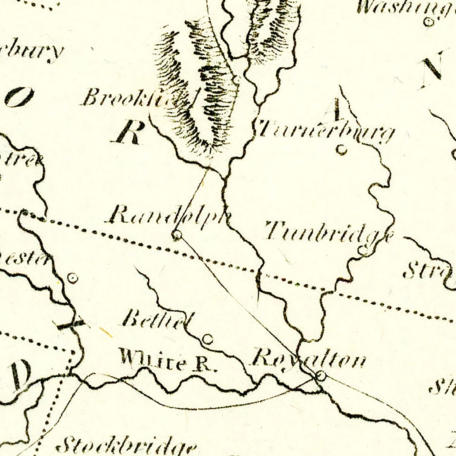 Vintage Map of Vermont 1804