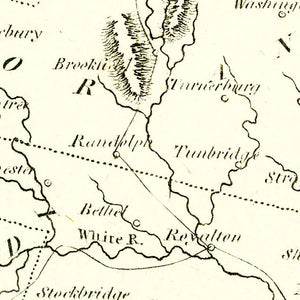 Vintage Map of Vermont 1804