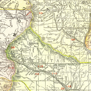 Vintage Map of Washington 1917