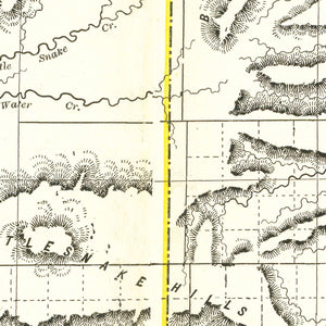 Vintage Map of Wyoming 1884