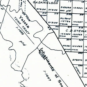 Vintage Map of El Paso County, Texas 1921