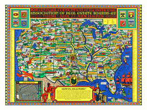 National Association of Real Estate Boards United States Map, 1926