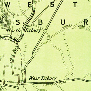 Vintage Map of Martha's Vineyard, 1913