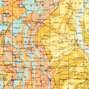 Vintage Map of Michigan 1911