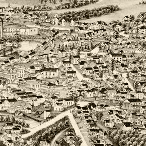 Vintage Map of Perry, New York 1892
