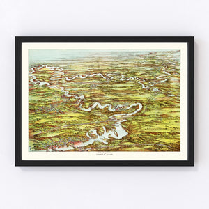 Vintage Map of Charles River, 1900