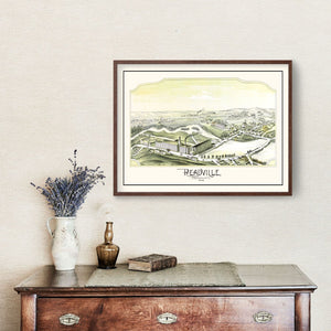 Vintage Map of Readville, Massachusetts 1893