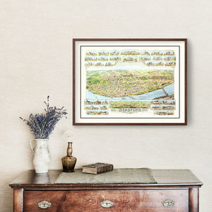 Vintage Map of Bradford, Massachusetts 1892