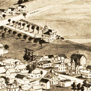 Vintage Map of Enosburg Falls, Vermont 1892