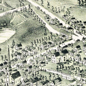 Vintage Map of Randolph, Massachusetts 1892