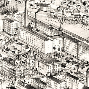 Vintage Map of Spencer, Massachusetts 1892