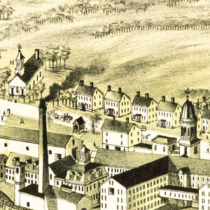 Vintage Map of Dodgeville, Massachusetts 1891