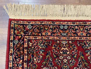 Karastan Runner Rug 2.6 x 8.6, Red Sarouk #785, Original 700 Series, Wool, Rare