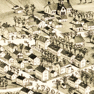 Vintage Map of Crompton, Rhode Island 1889