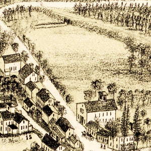 Vintage Map of South Easton, Massachusetts 1888