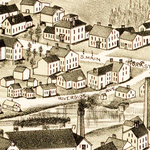 Vintage Map of Washington, Rhode Island 1888