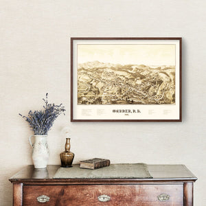 Vintage Map of Warner, New Hampshire 1887