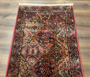 3x5 Karastan Multicolor Panel Kirman Rug #717, Wool Original 700 Series
