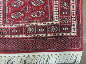 3' X 5' Vintage Fine Handmade Turkoman Bokhara Yamud Rug Carpet Nice